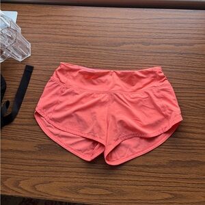 Lululemon Athletica Coral Athletic Shorts